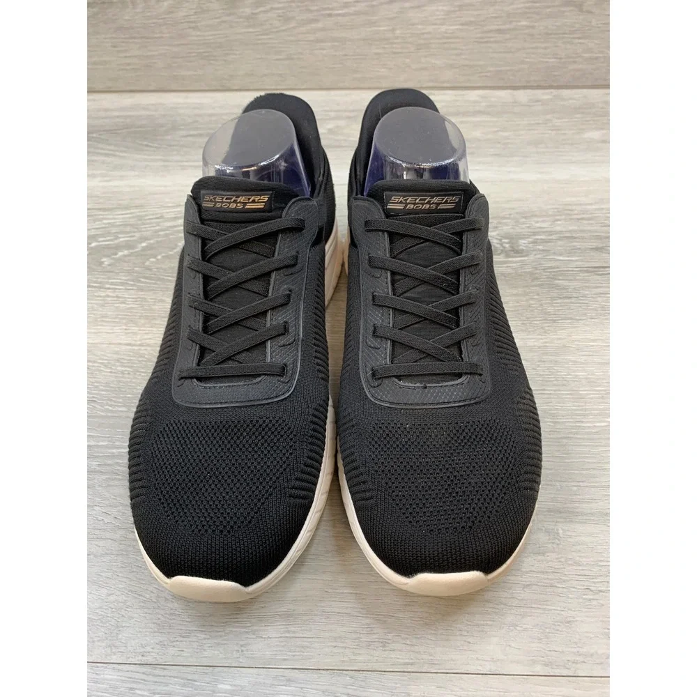 Skechers Women's Sneakers Hands‎ Free Slip-ins BOBS Sport Squad Chaos Black  10